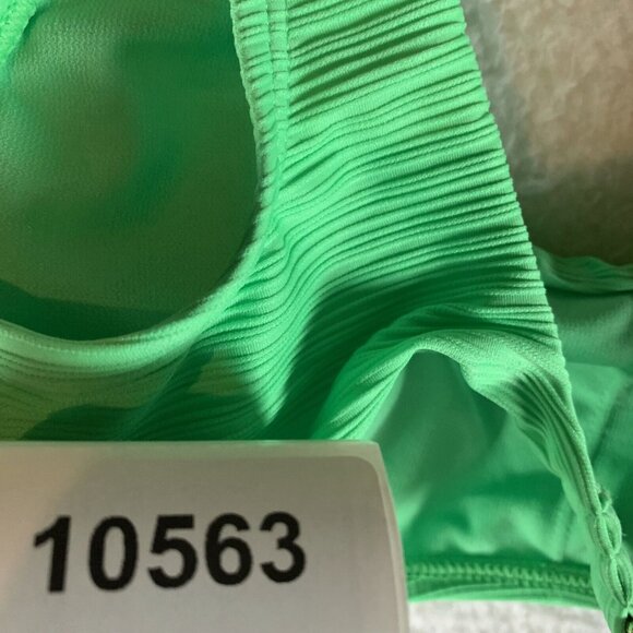 Salt & Cove Ribbed Bralette Bikini Top Women Small Mint Spark Variegated Summer - Picture 5 of 5